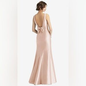 ALFRED SUNG Blush Backless Dress